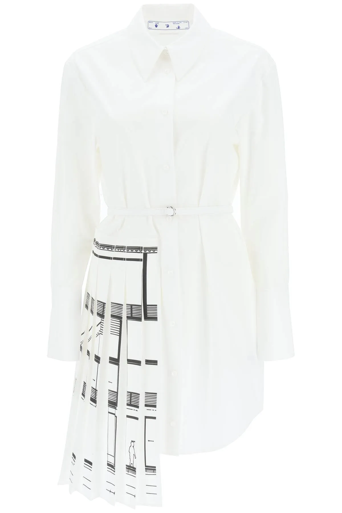 Off-White Palace Print Shirt Dress
