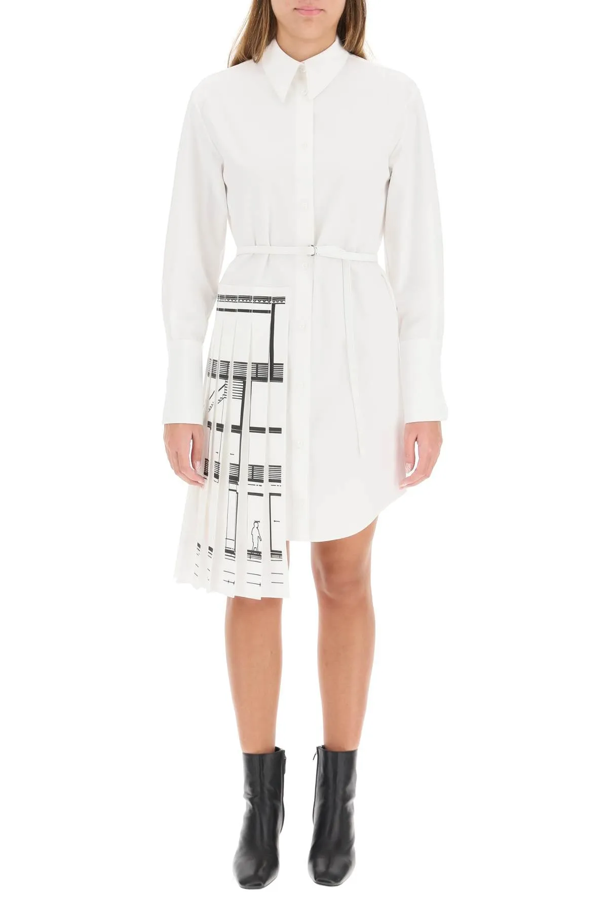 Off-White Palace Print Shirt Dress