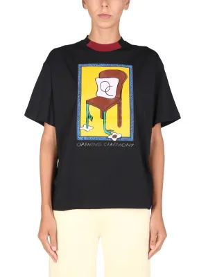 Opening Ceremony Flower Chair Printed Crewneck T-Shirt