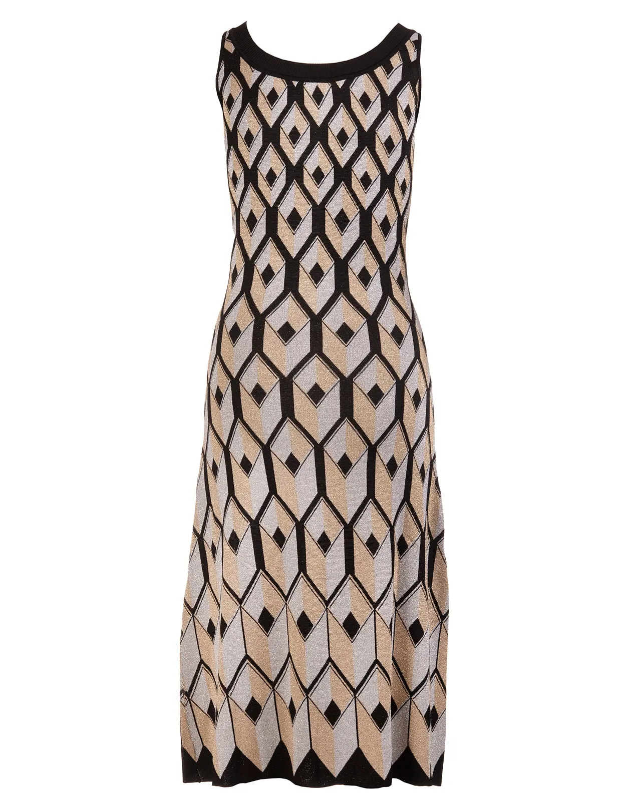 Paco Rabanne Button-Up Sleeveless Midi Dress