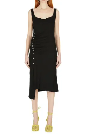 Paco Rabanne Gathered Midi Dress