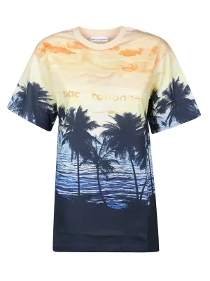Paco Rabanne Graphic-Printed Crewneck T-Shirt