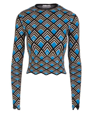 Paco Rabanne Knitted Long Sleeved Top