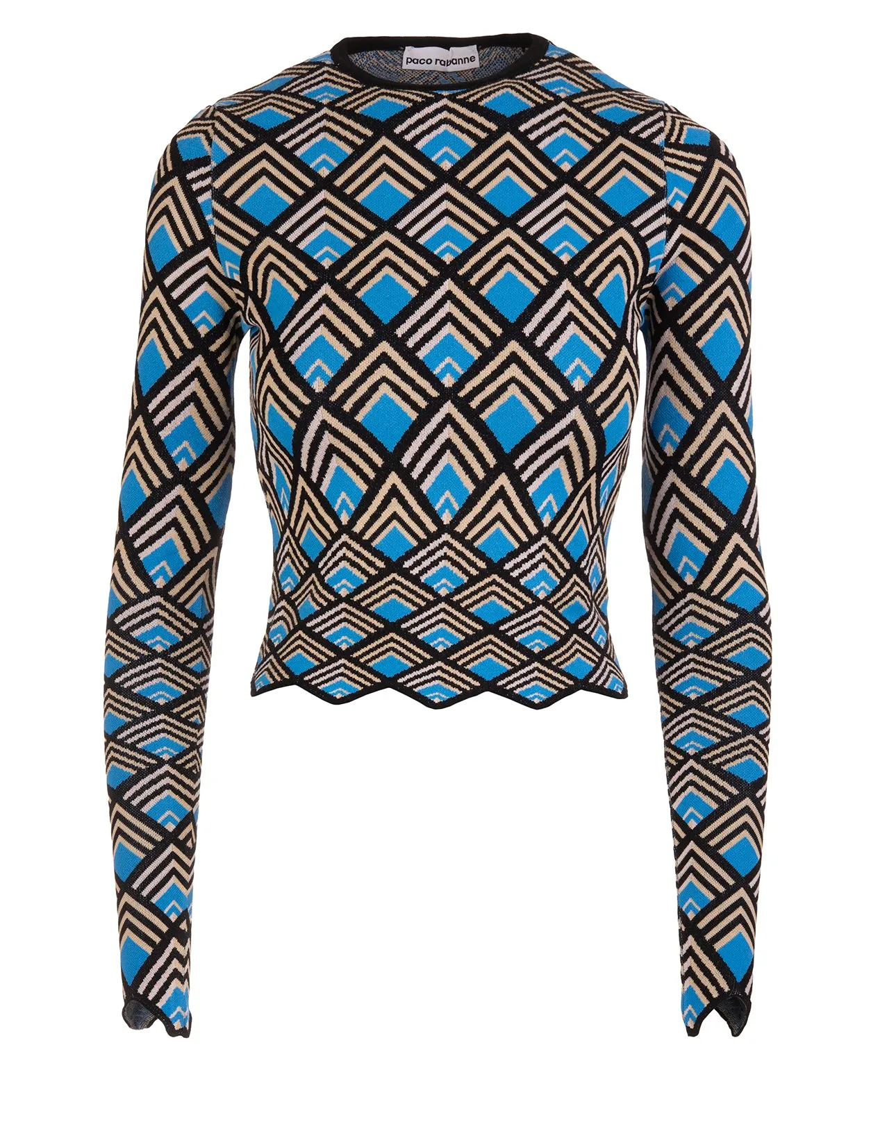 Paco Rabanne Knitted Long Sleeved Top
