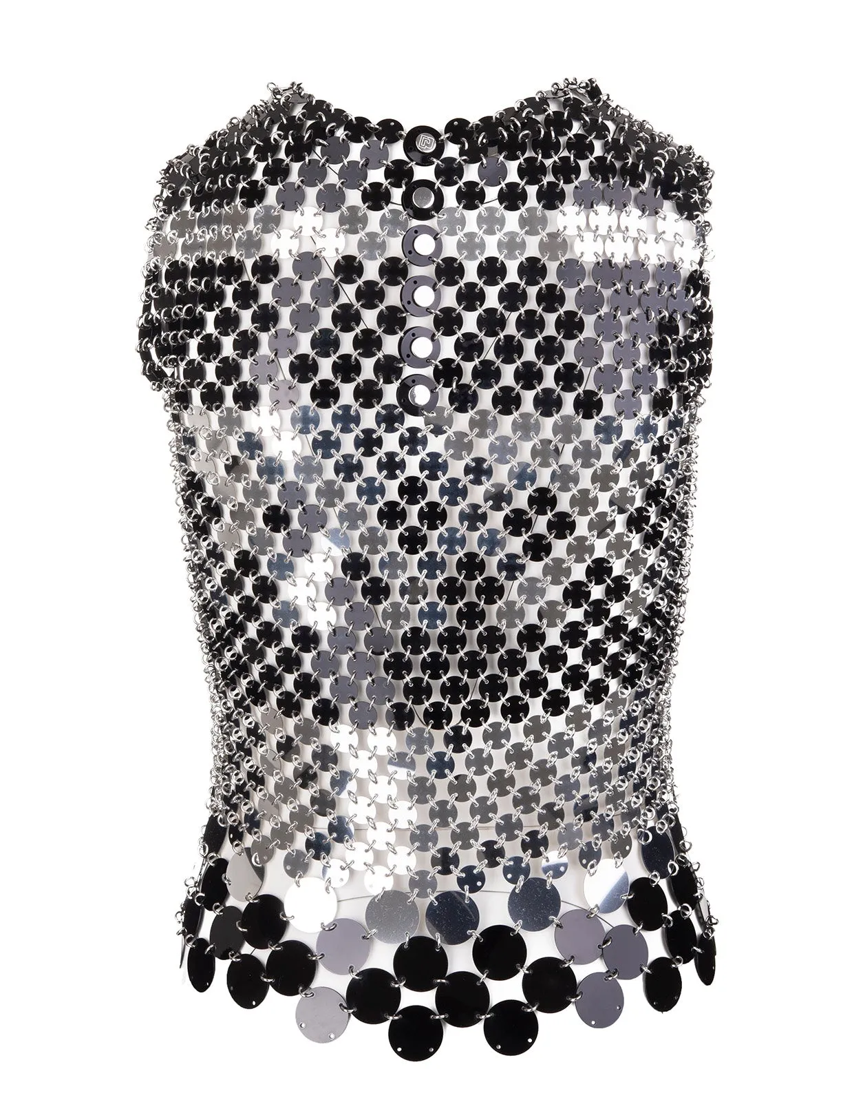 Paco Rabanne Two-Tone Discs Tank Top