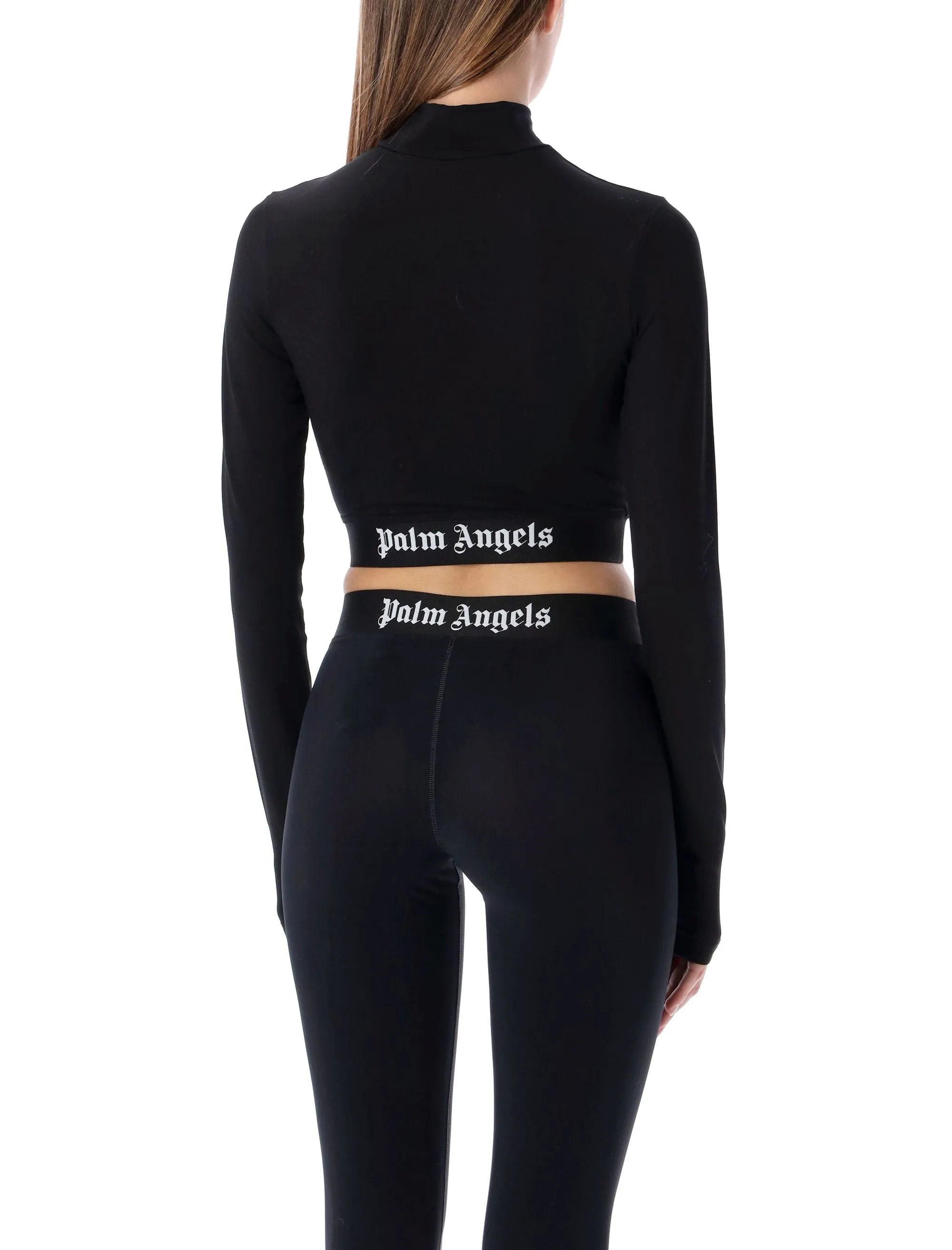 Palm Angels Logo Printed Cropped Top