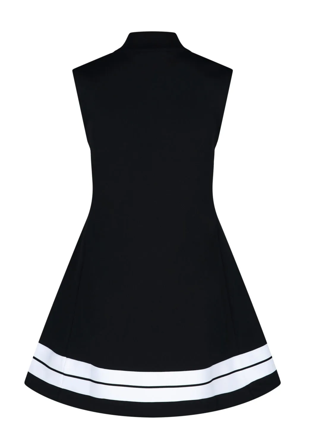 Palm Angels Zip-Up V-Neck Mini Dress