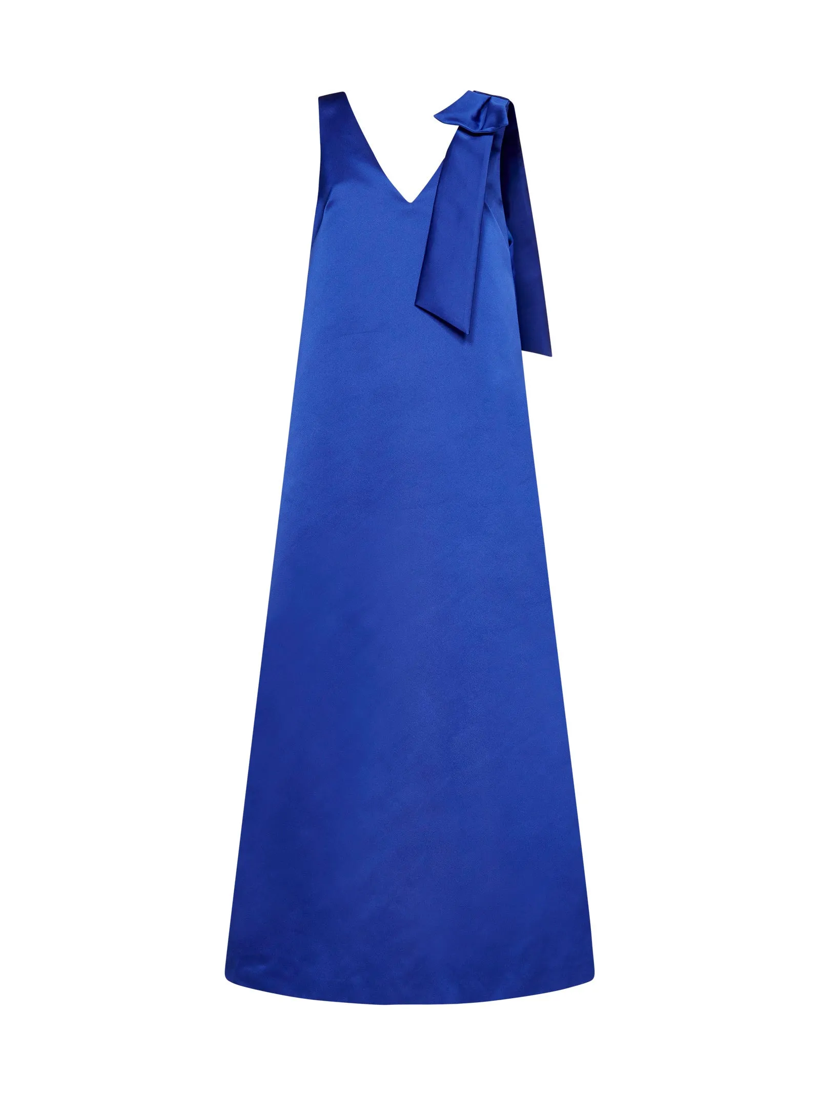 P.A.R.O.S.H. Bow-Detailed V-Neck Maxi Dress