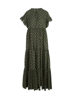 P.A.R.O.S.H. Clois Polka Dot Printed Maxi Dress