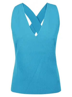P.A.R.O.S.H. Crossover Shoulder Strapped Tank Top