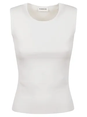 P.A.R.O.S.H. Straight Hem Sleeveless Tank Top