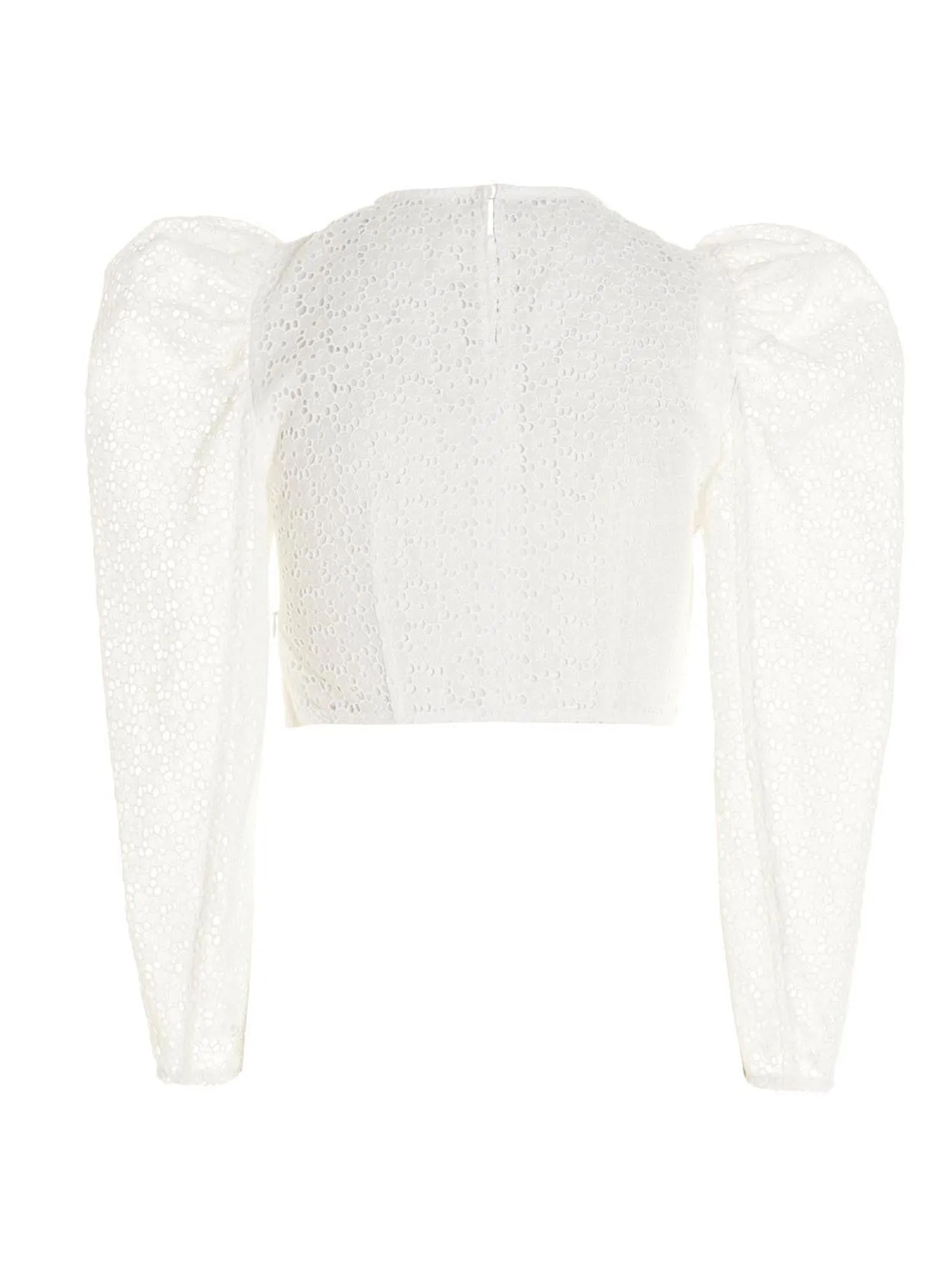Philosophy Di Lorenzo Serafini Eyelet Off Shoulder Cropped Top