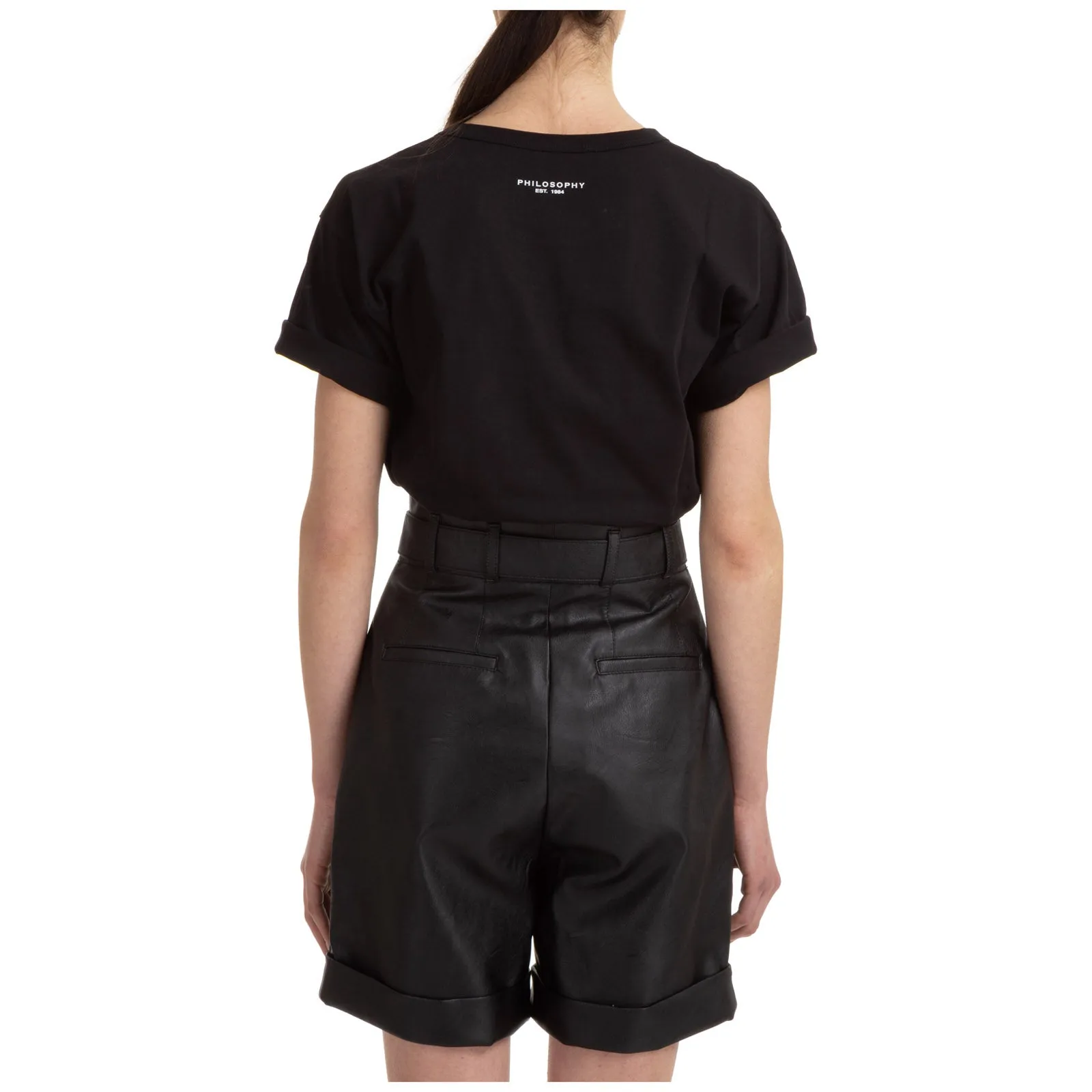 Philosophy Di Lorenzo Serafini Logo Embroidered Crewneck T-Shirt