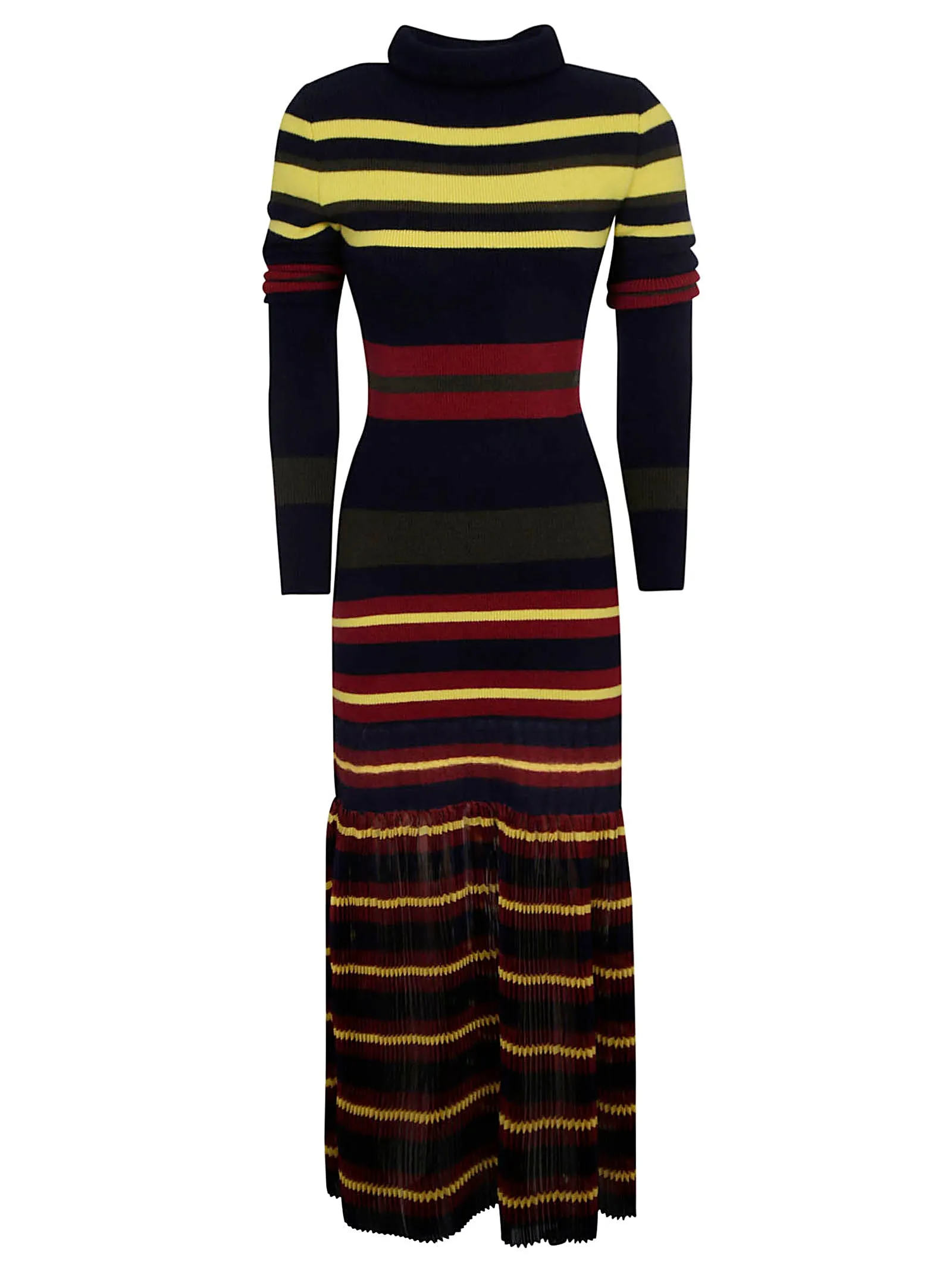 Philosophy Di Lorenzo Serafini Striped Turtleneck Midi Dress