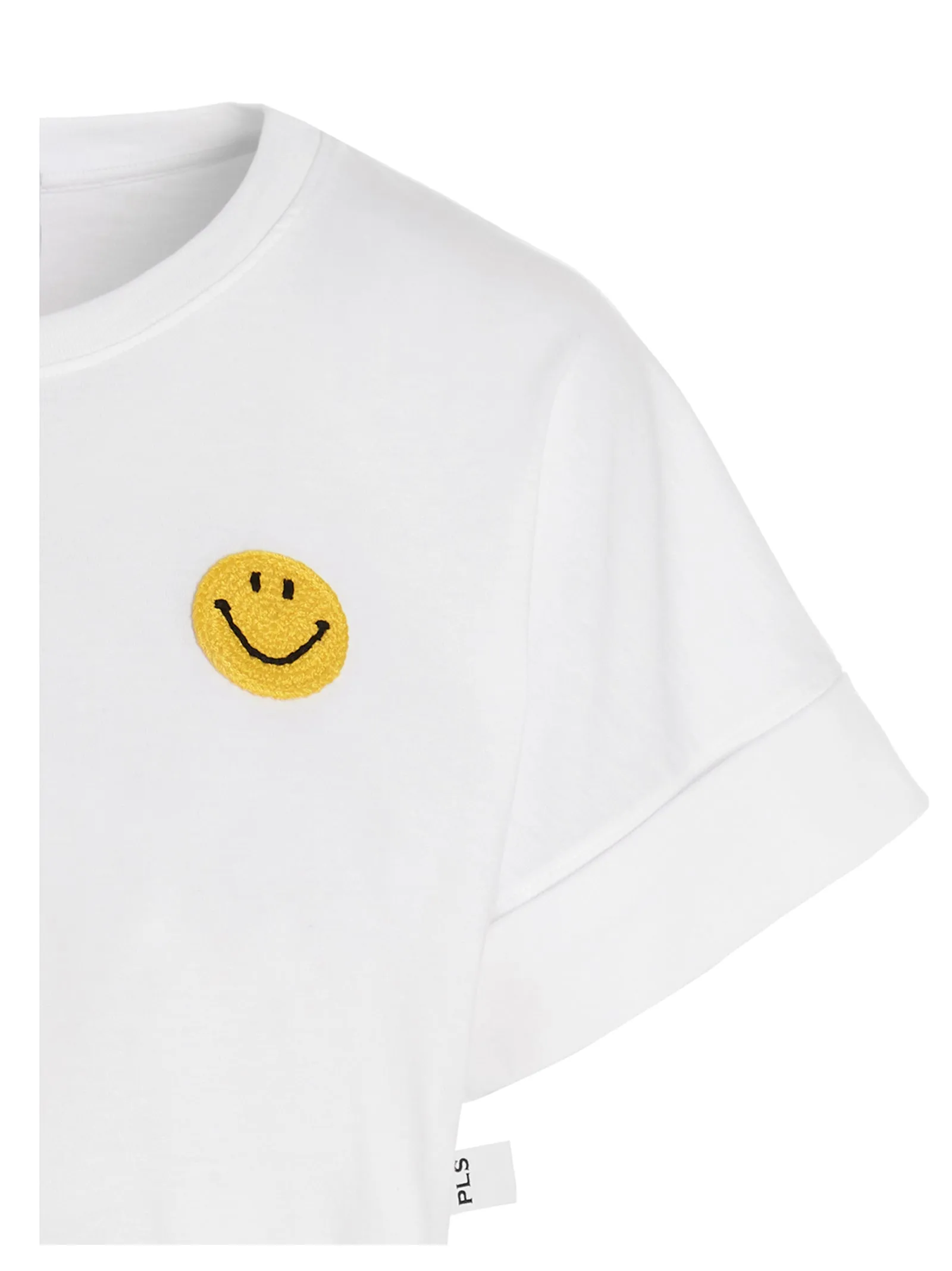 Philosophy Di Lorenzo Serafini X Smiley Embroidered Cropped T-Shirt