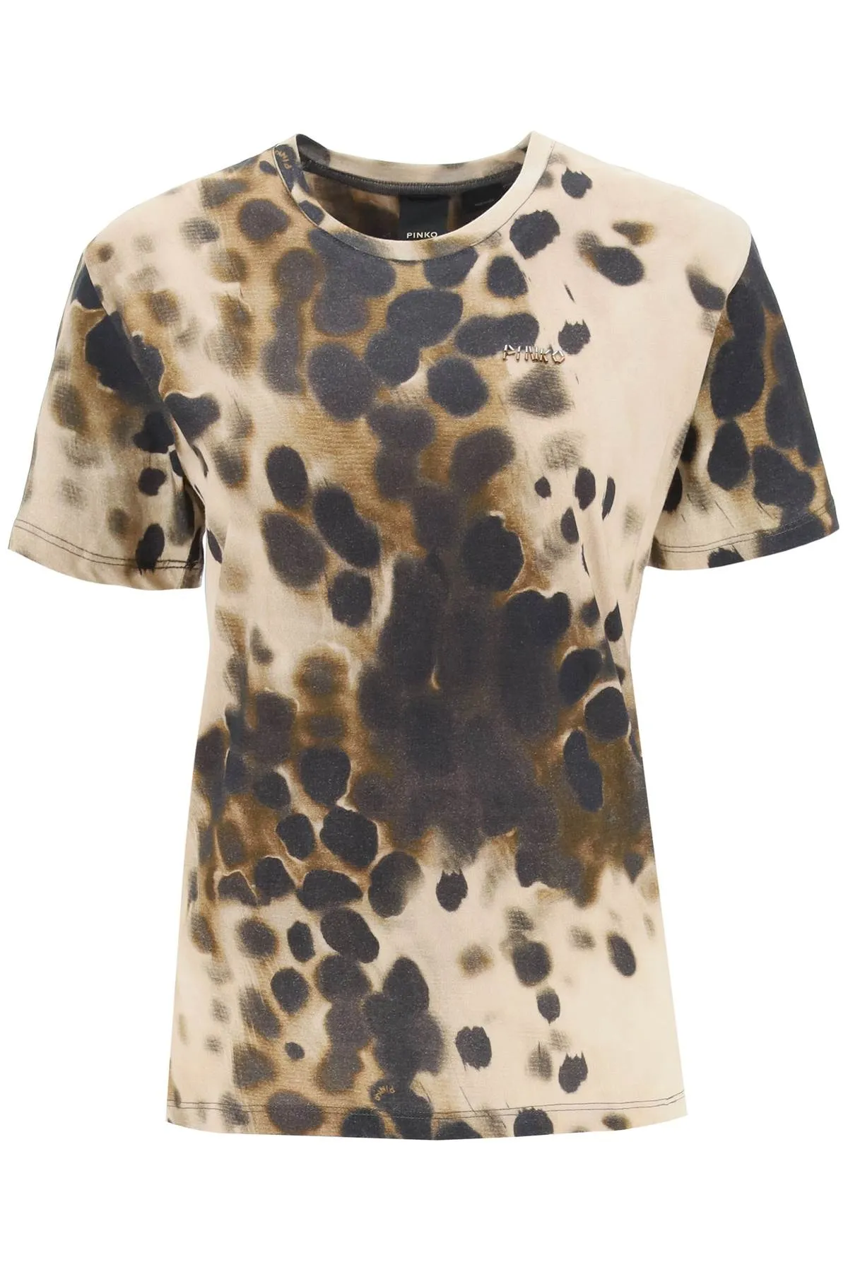 Pinko Animal Printed Crewneck T-Shirt