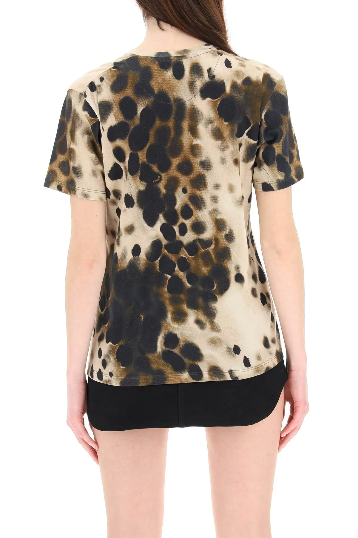 Pinko Animal Printed Crewneck T-Shirt