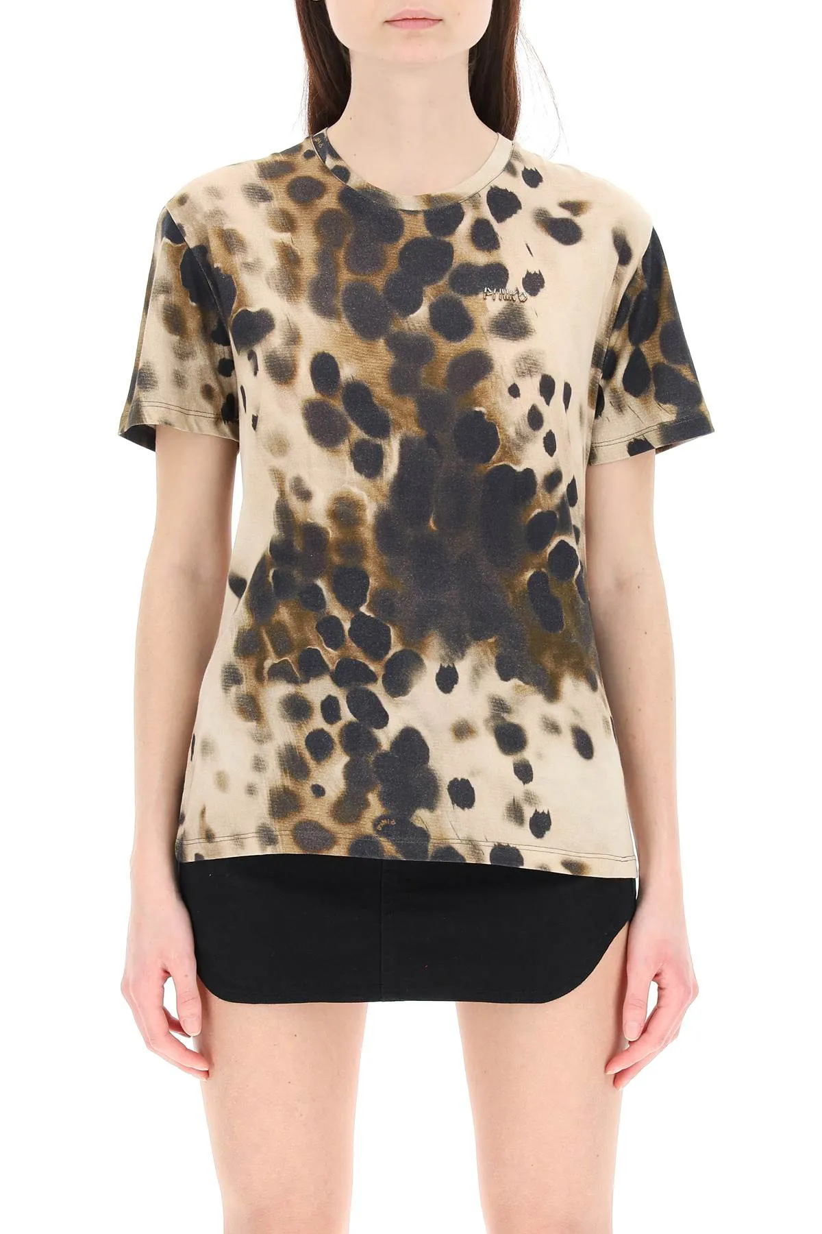 Pinko Animal Printed Crewneck T-Shirt
