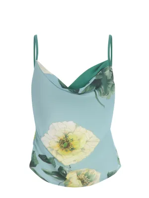 Pinko Floral Printed Sleeveless Top