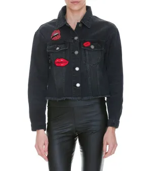 Pinko Frayed Edge Buttoned Jacket