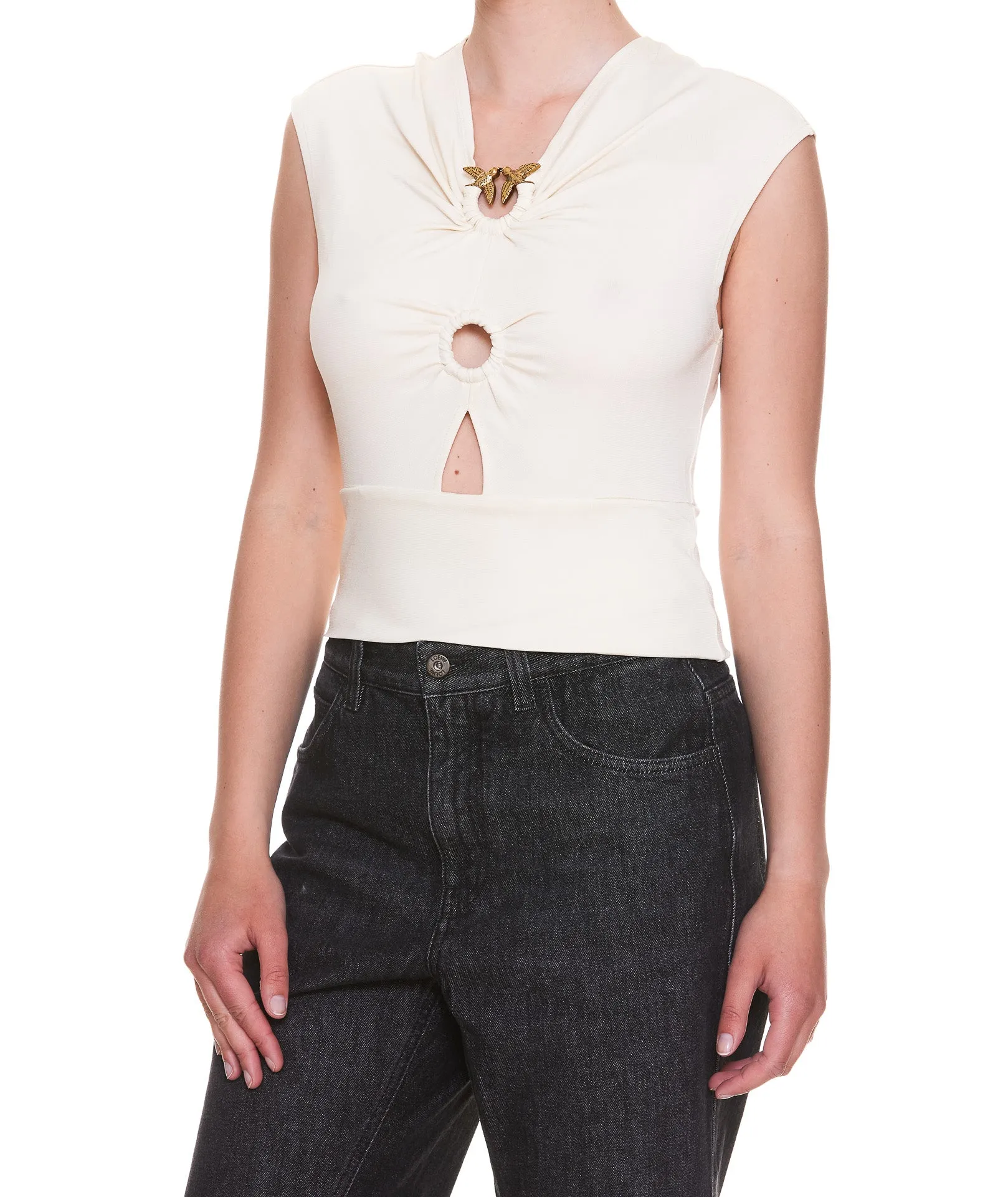 Pinko Logo Plaque Tank Top
