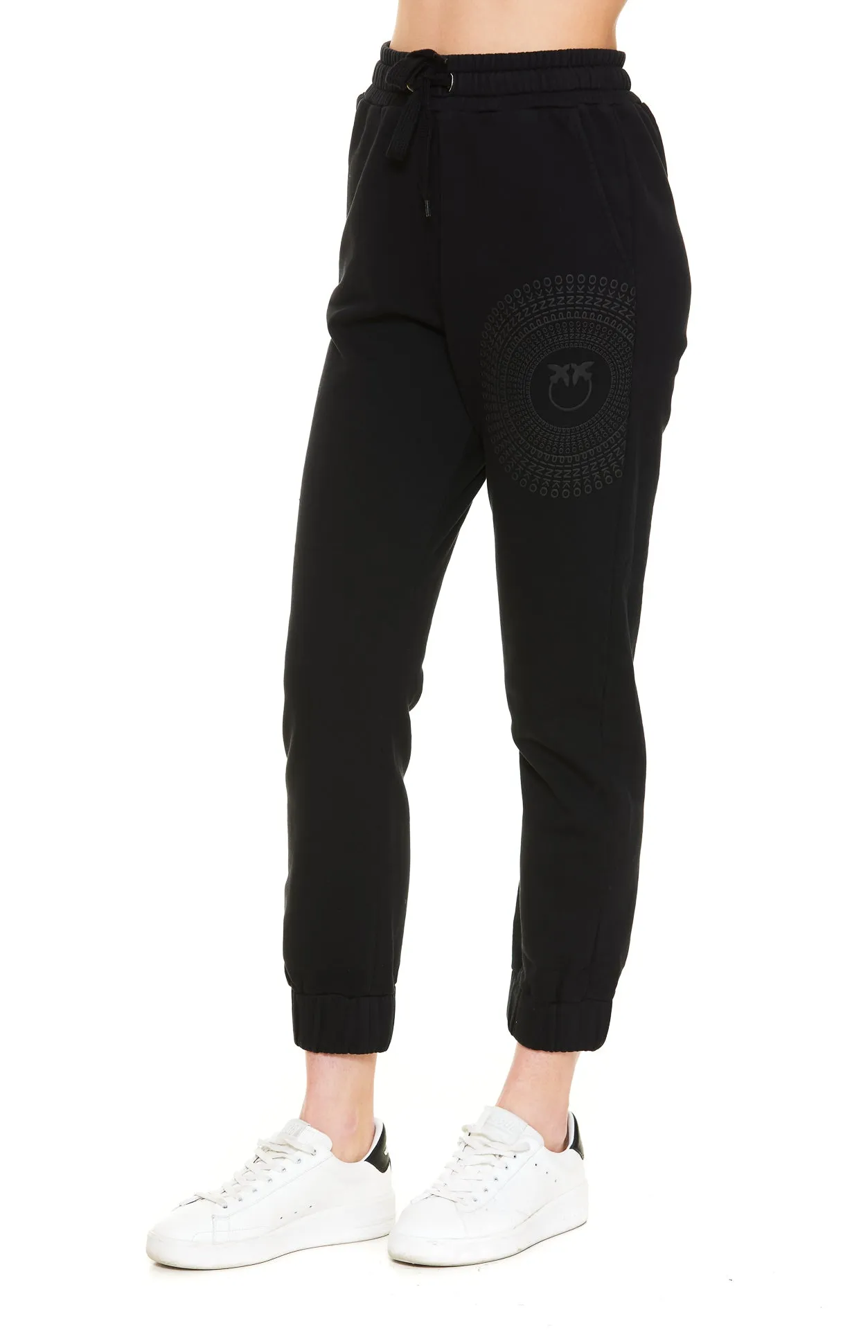 Pinko Logo Print Drawstring Track Pants