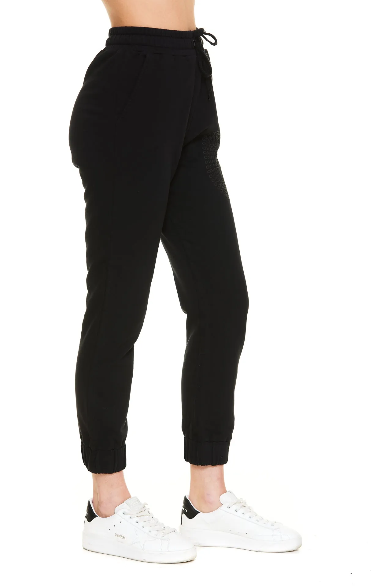 Pinko Logo Print Drawstring Track Pants