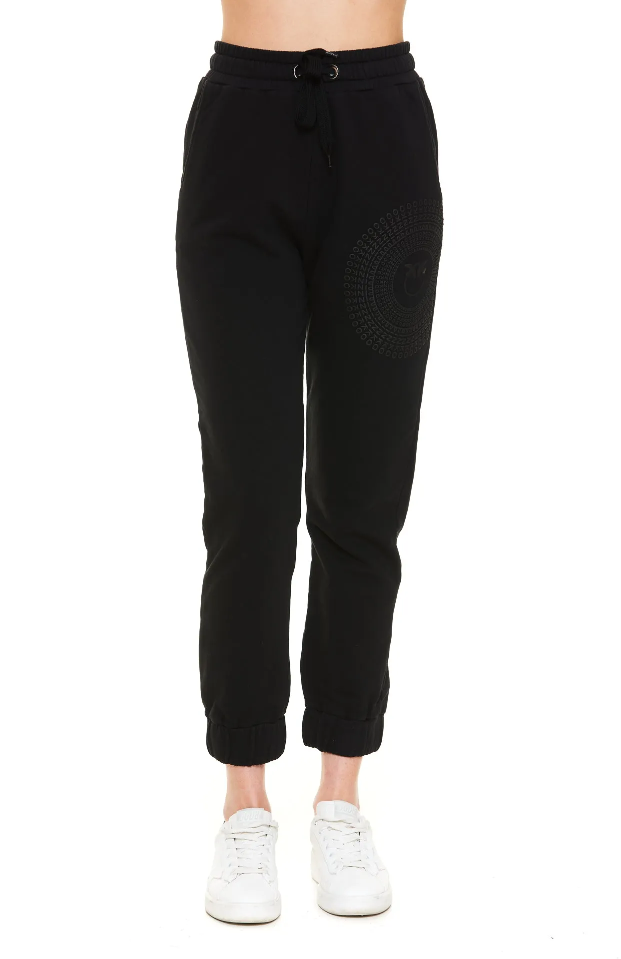 Pinko Logo Print Drawstring Track Pants