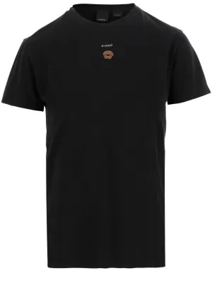 Pinko Mouth Detailed Crewneck T-Shirt