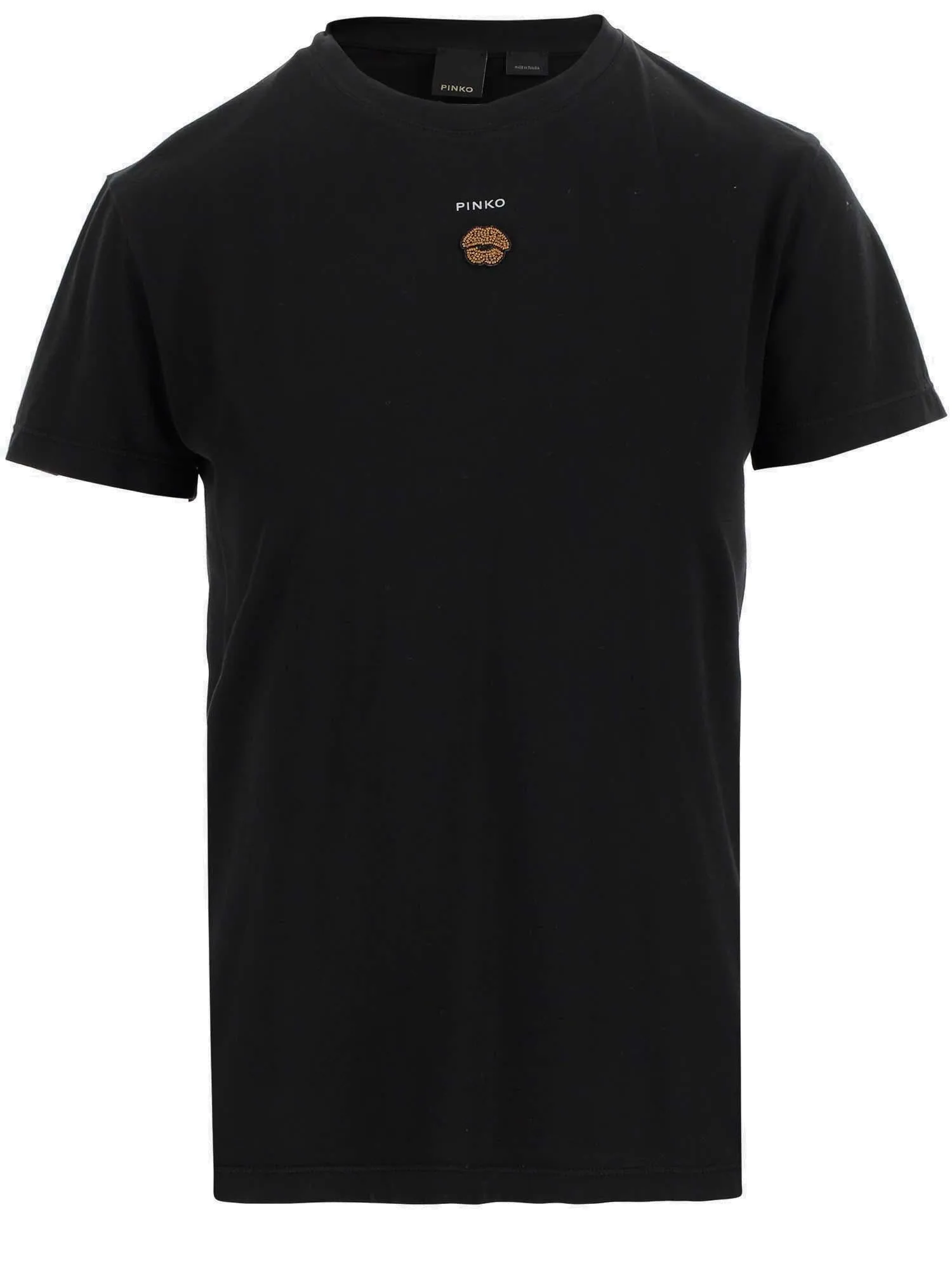 Pinko Mouth Detailed Crewneck T-Shirt