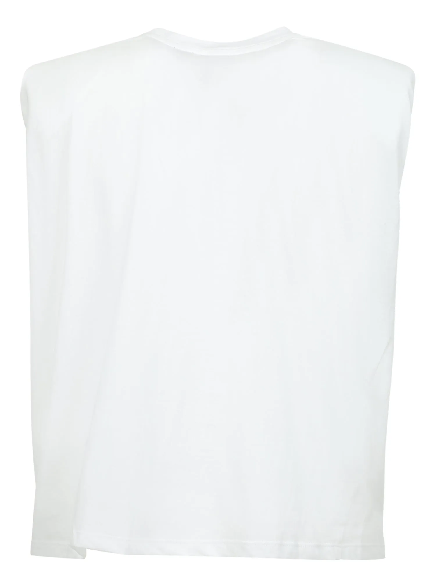 Pinko Perforated Crewneck Sleeveless T-Shirt