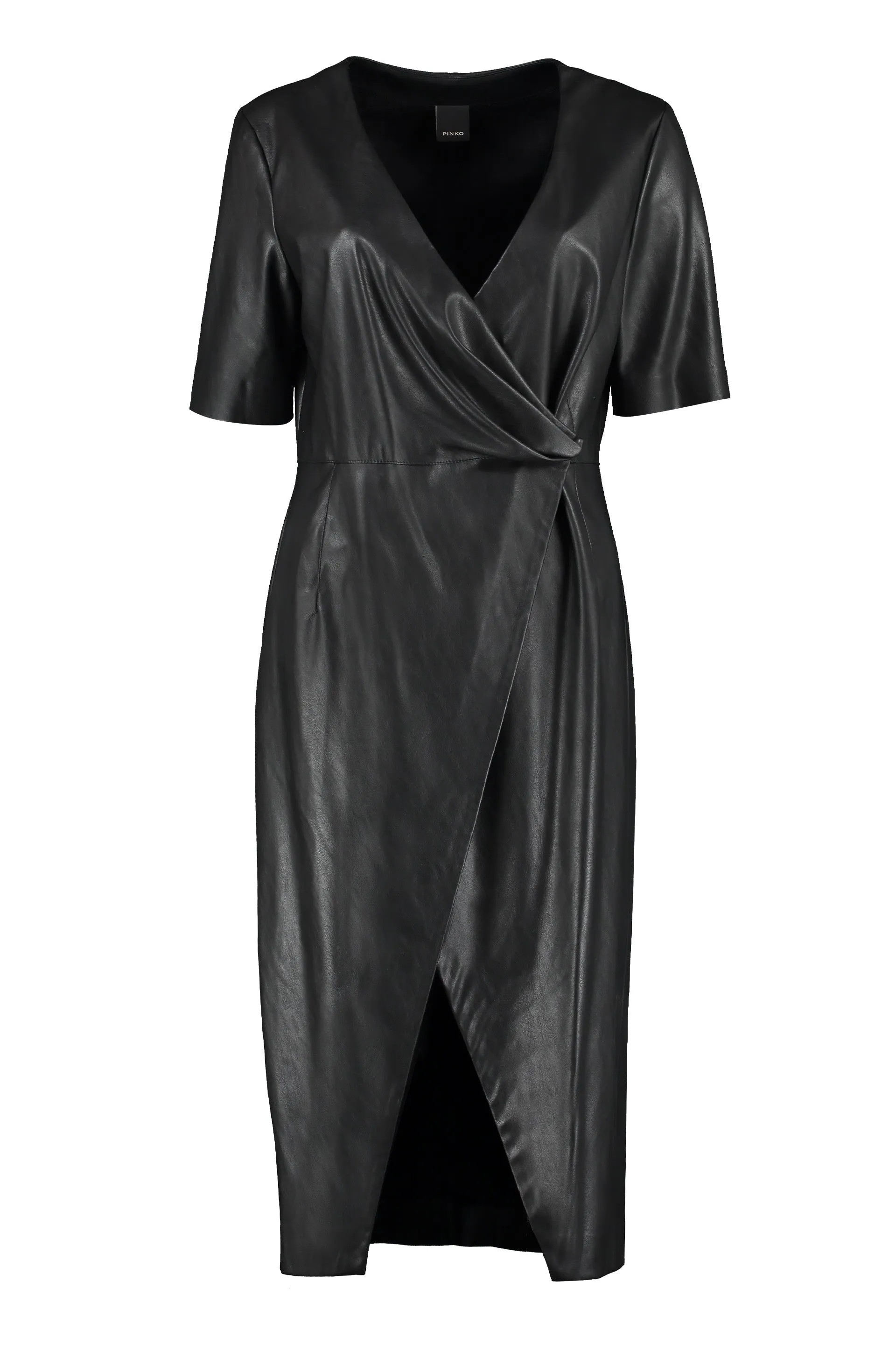 Pinko V-Neck Short Sleeved Mini Dress