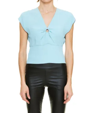 Pinko V-Neck Short-Sleeved Top