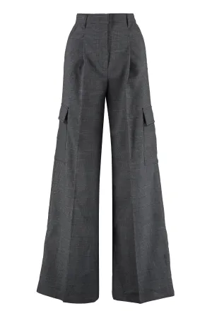 Pinko Wide Leg High Waist Pants