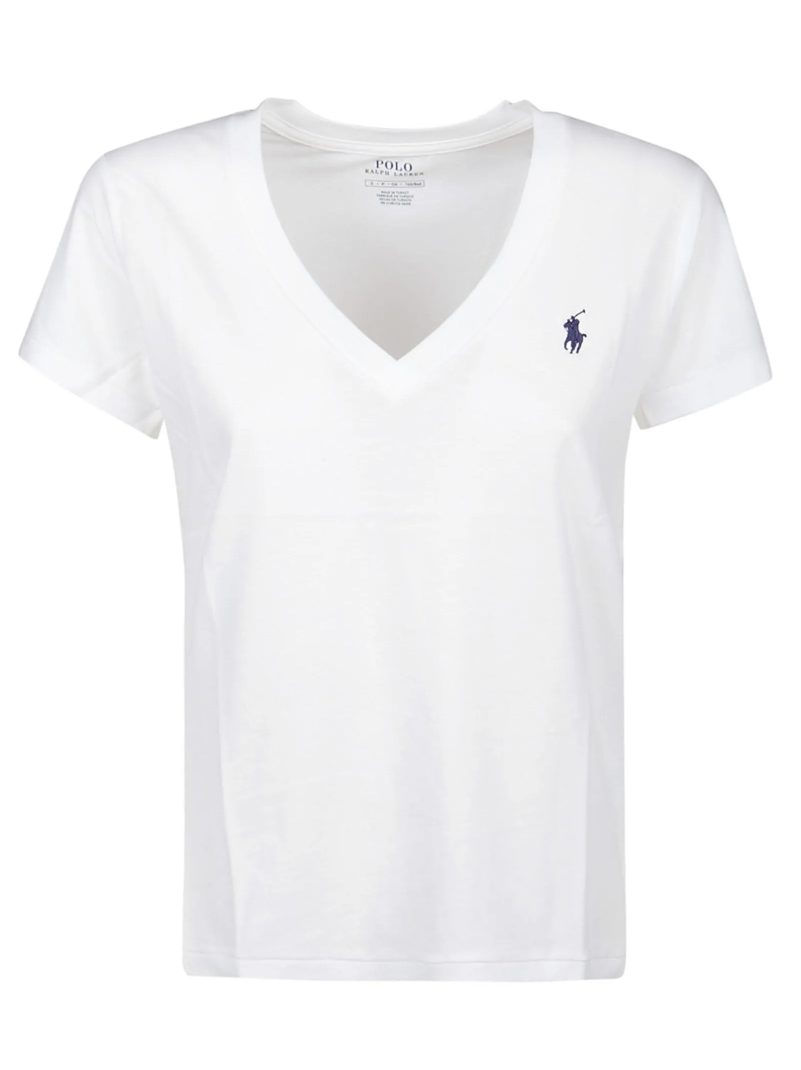Polo Ralph Lauren Logo Embroidered V-Neck T-Shirt