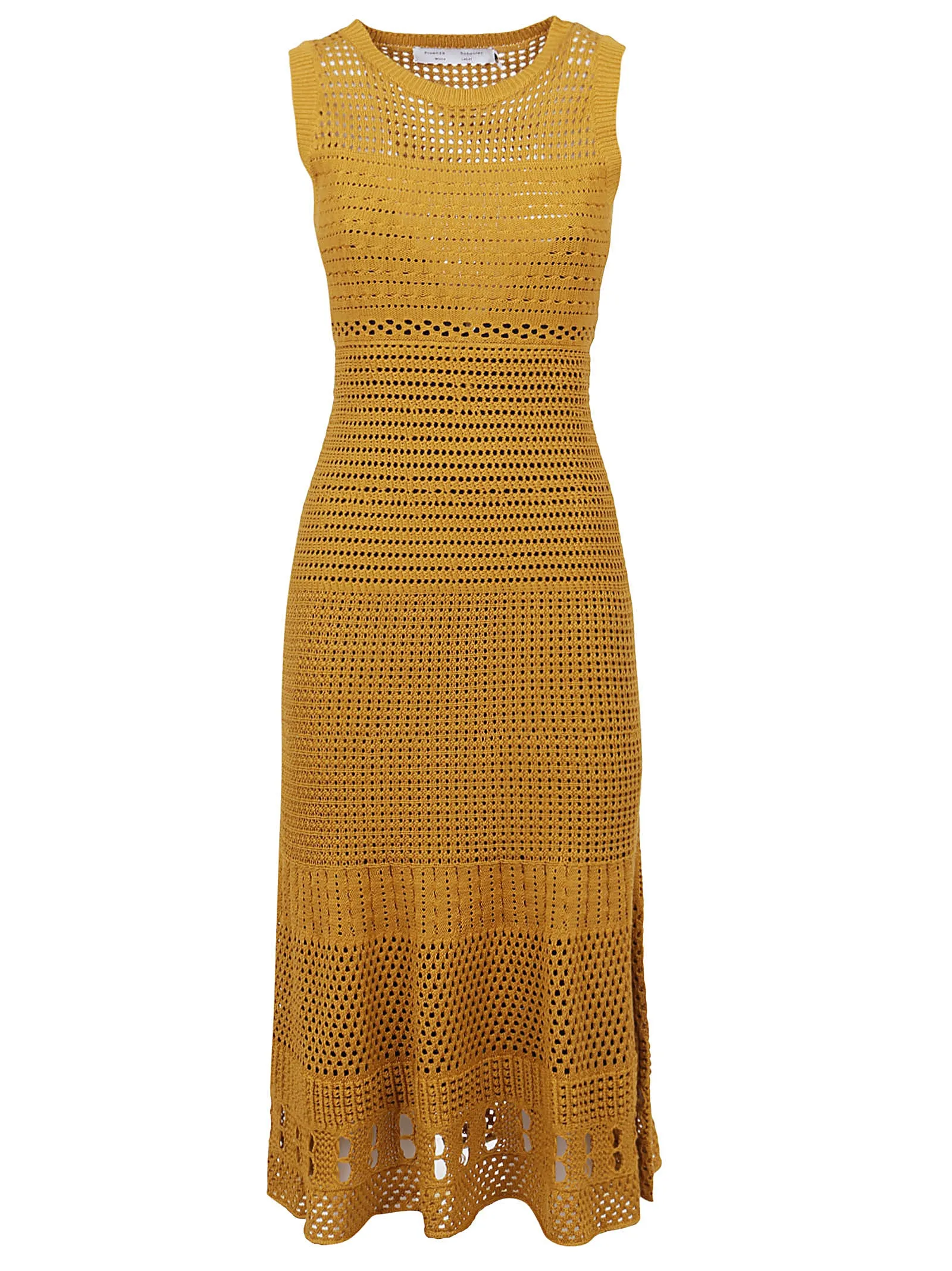 Proenza Schouler White Label Sleeveless Pointelle Midi Dress