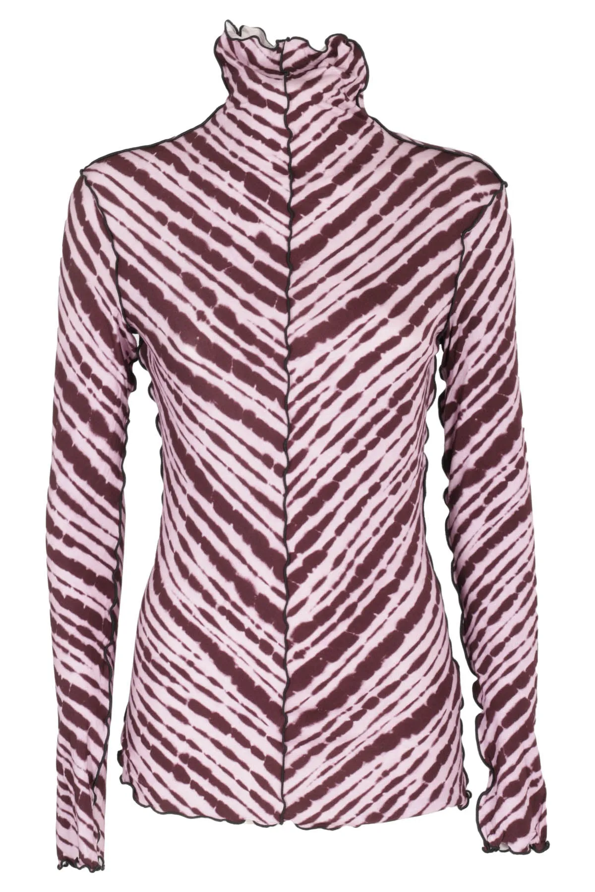 Proenza Schouler White Label Tie-Dyed Turtleneck Top