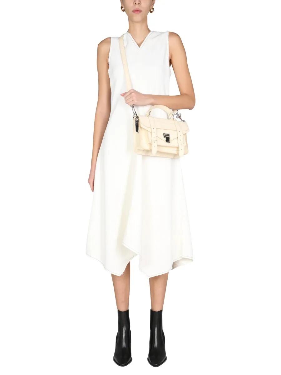 Proenza Schouler White Label V-Neck Asymmetric Dress