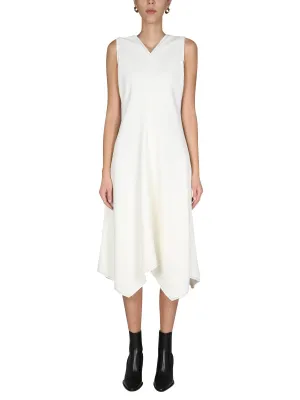 Proenza Schouler White Label V-Neck Asymmetric Dress