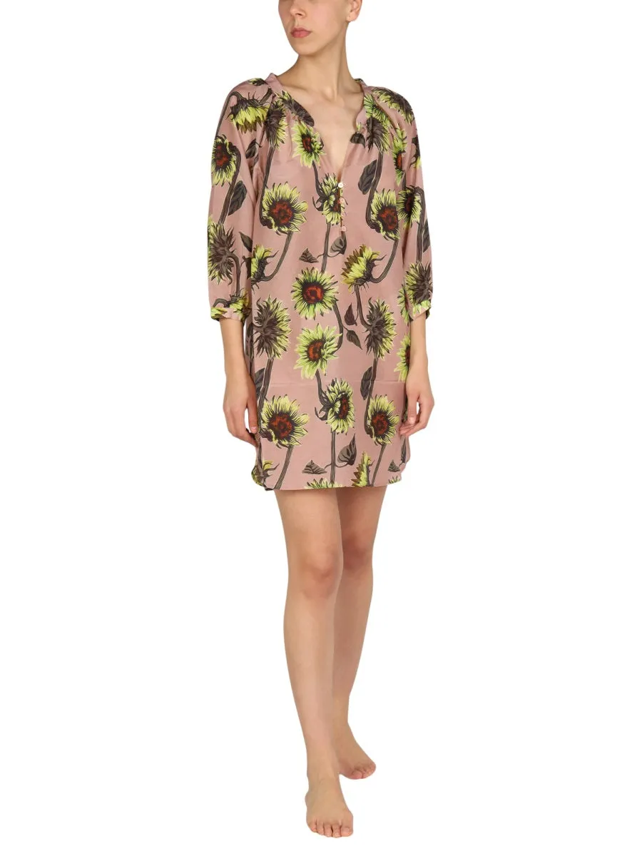 PS Paul Smith Floral Pattern Mini Dress