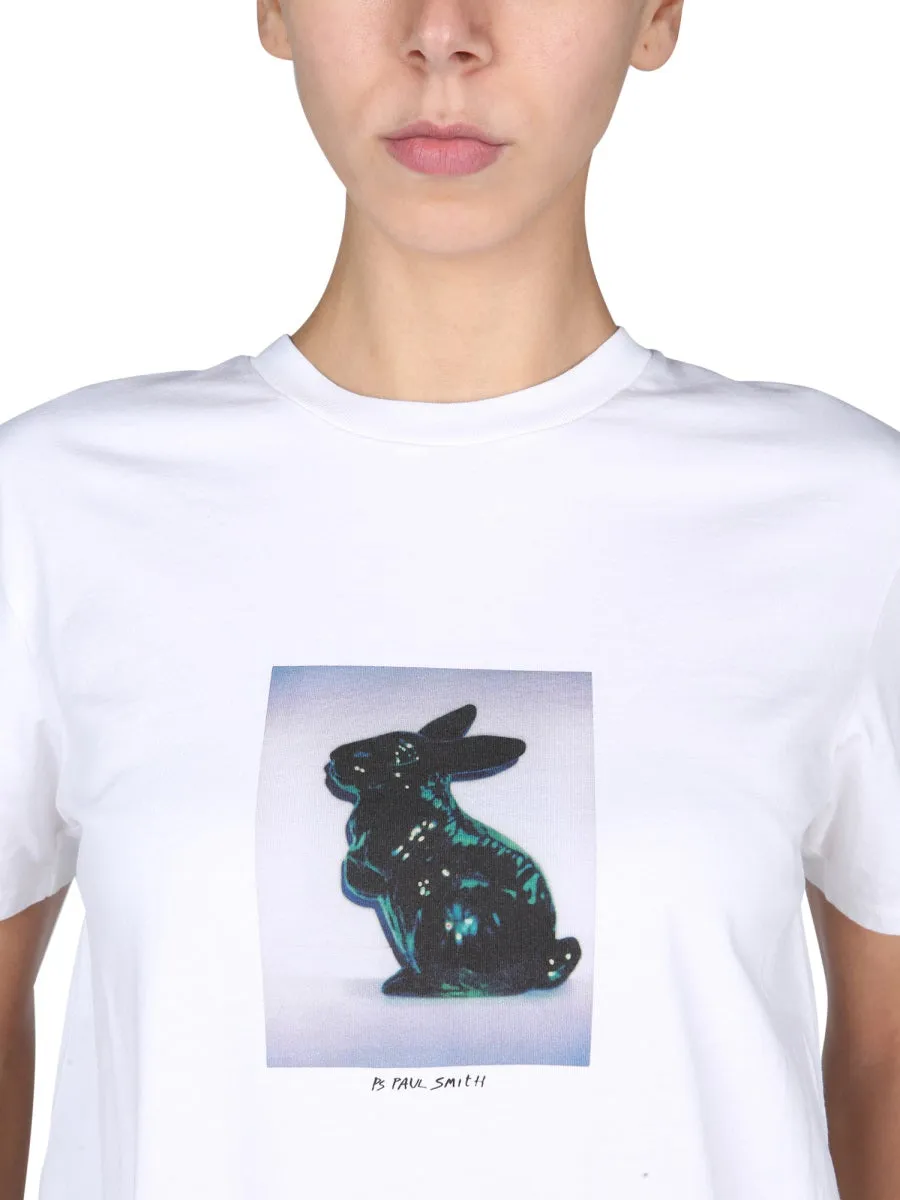 PS Paul Smith Rabbit Print Crewneck T-Shirt