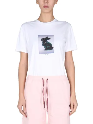 PS Paul Smith Rabbit Print Crewneck T-Shirt