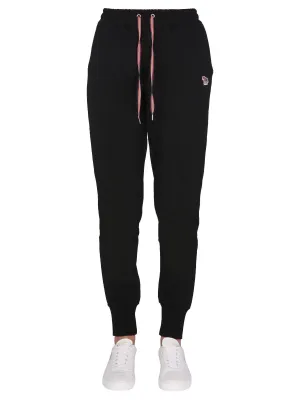 PS Paul Smith Zebra Patch Drawstring Jogging Pants