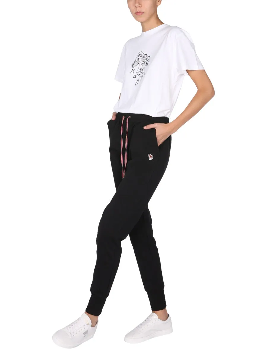 PS Paul Smith Zebra Patch Drawstring Jogging Pants