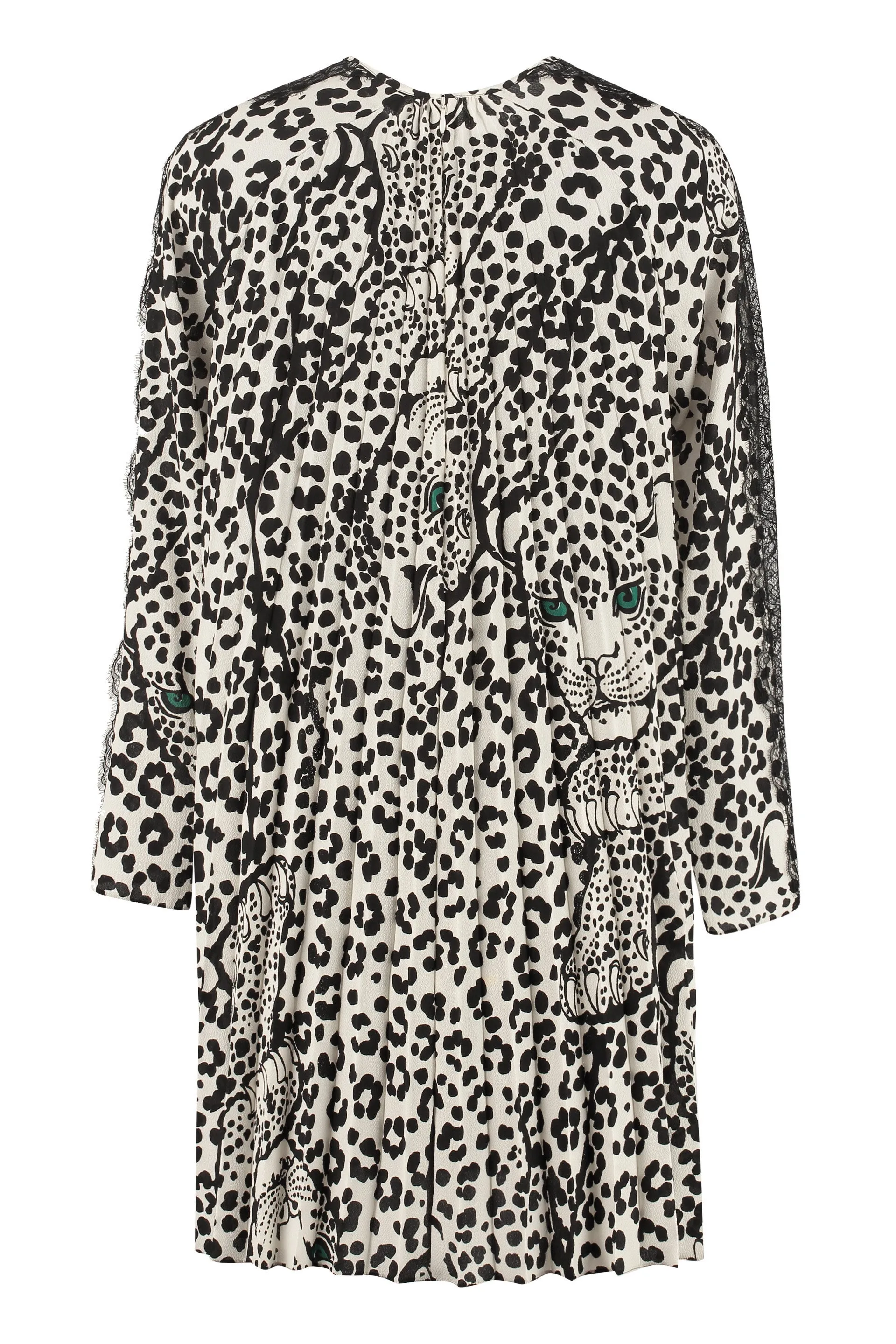 REDValentino Animal Print Pleated Dress