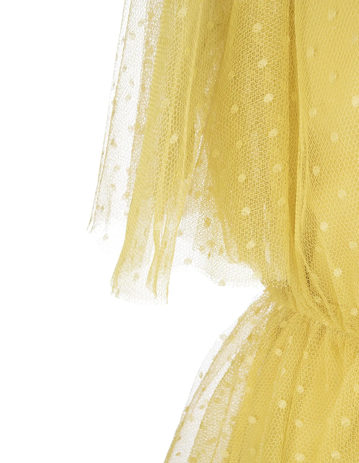 REDValentino Frill-Neck Short Sleeved Tulle Mini Dress