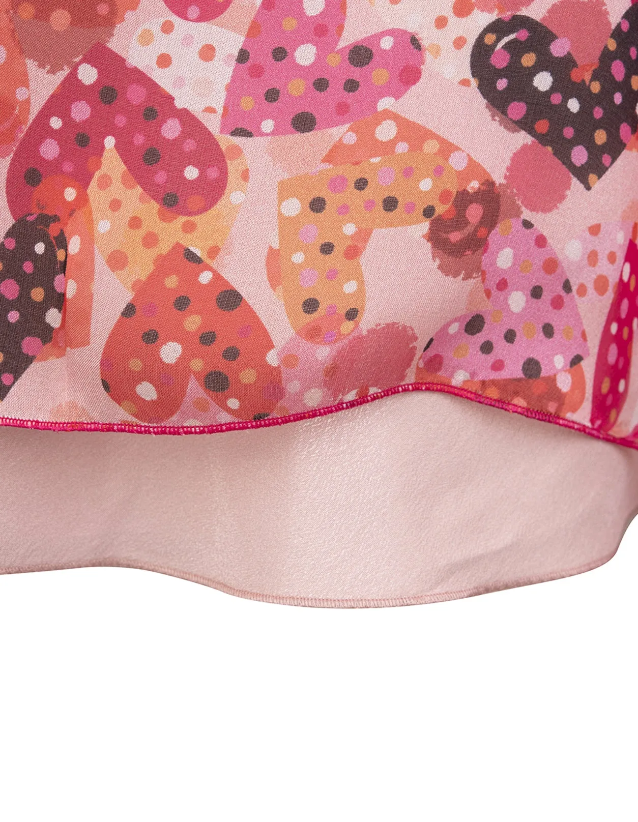 REDValentino Polka-Dot Heart Printed Dress