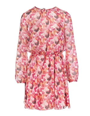 REDValentino Polka-Dot Heart Printed Dress