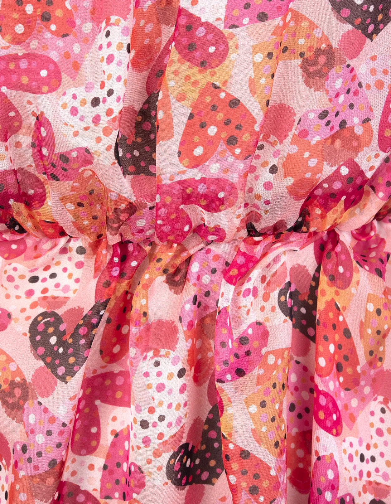 REDValentino Polka-Dot Heart Printed Dress
