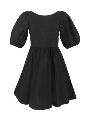 REDValentino Puff Sleeved Round Neck Mini Dress